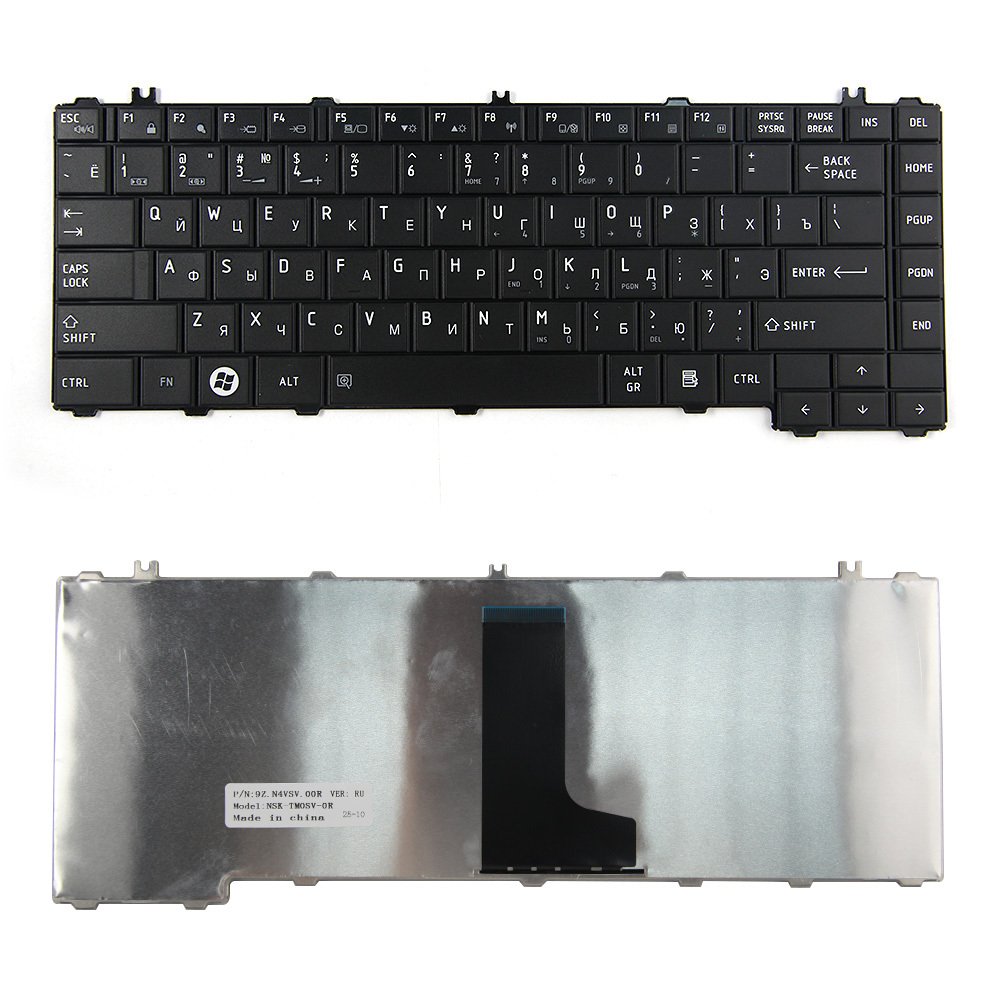 WISTAR Laptop Keyboard Compatible for Toshiba Satellite C600 C640 C640D L630 L635-S3050 C645 C645D L600 L600D L635 L640 L640D L645 L645D L740 L740D L745 L745D L730 P/N 9Z.N4VSQ.001 NSK-TM0GQ 